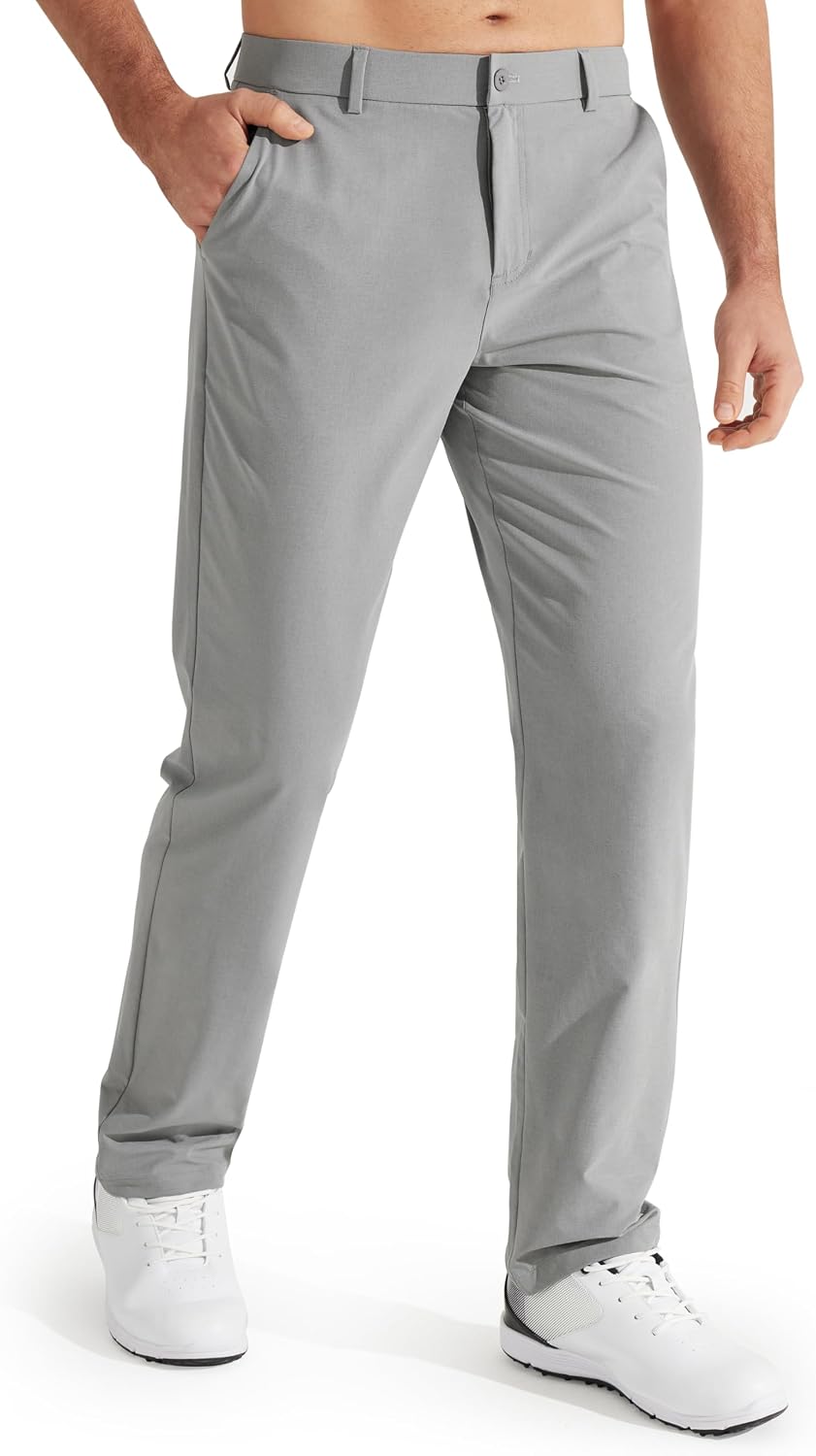 Libin Mens Golf Pants Stretch Work Dress Pants 30"/32"/34" Quick Dry Lightweight Casual...