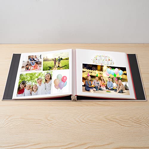 Light Beige Photo Album Self Adhesive Scrapbook Album for 4×6 Photos/Pictures DIY Linen... image