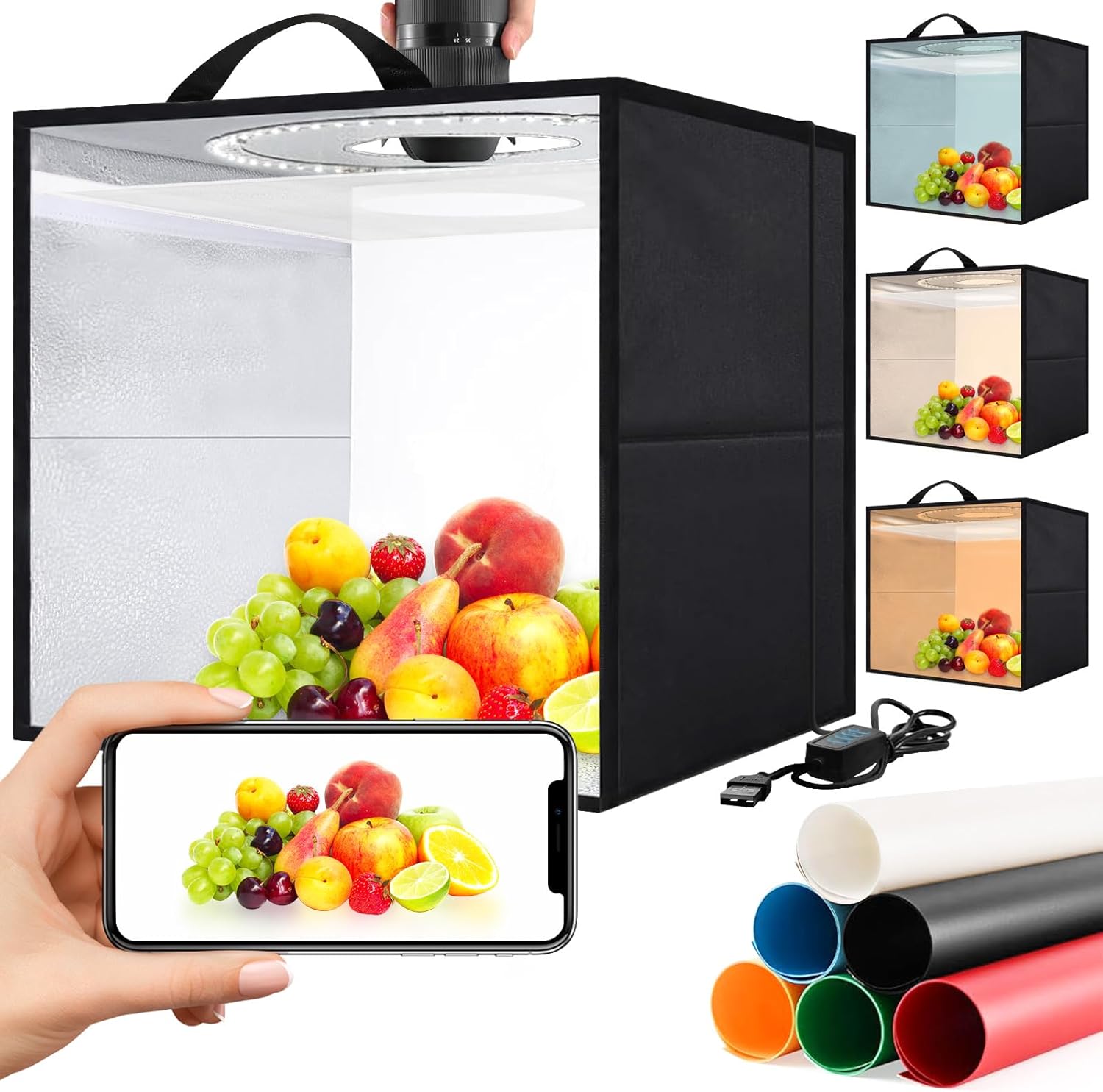 Light Box,Light Box Photography,16"x16"Photo Box,Photo Light Box,Product Photography Light...