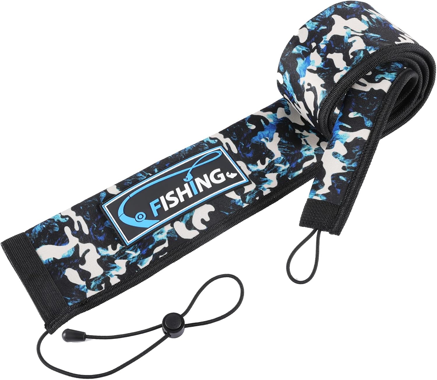 Lightproof Neoprene Fishing Rod Sleeve - Fishing Rod Cover for Storage & Transportation...