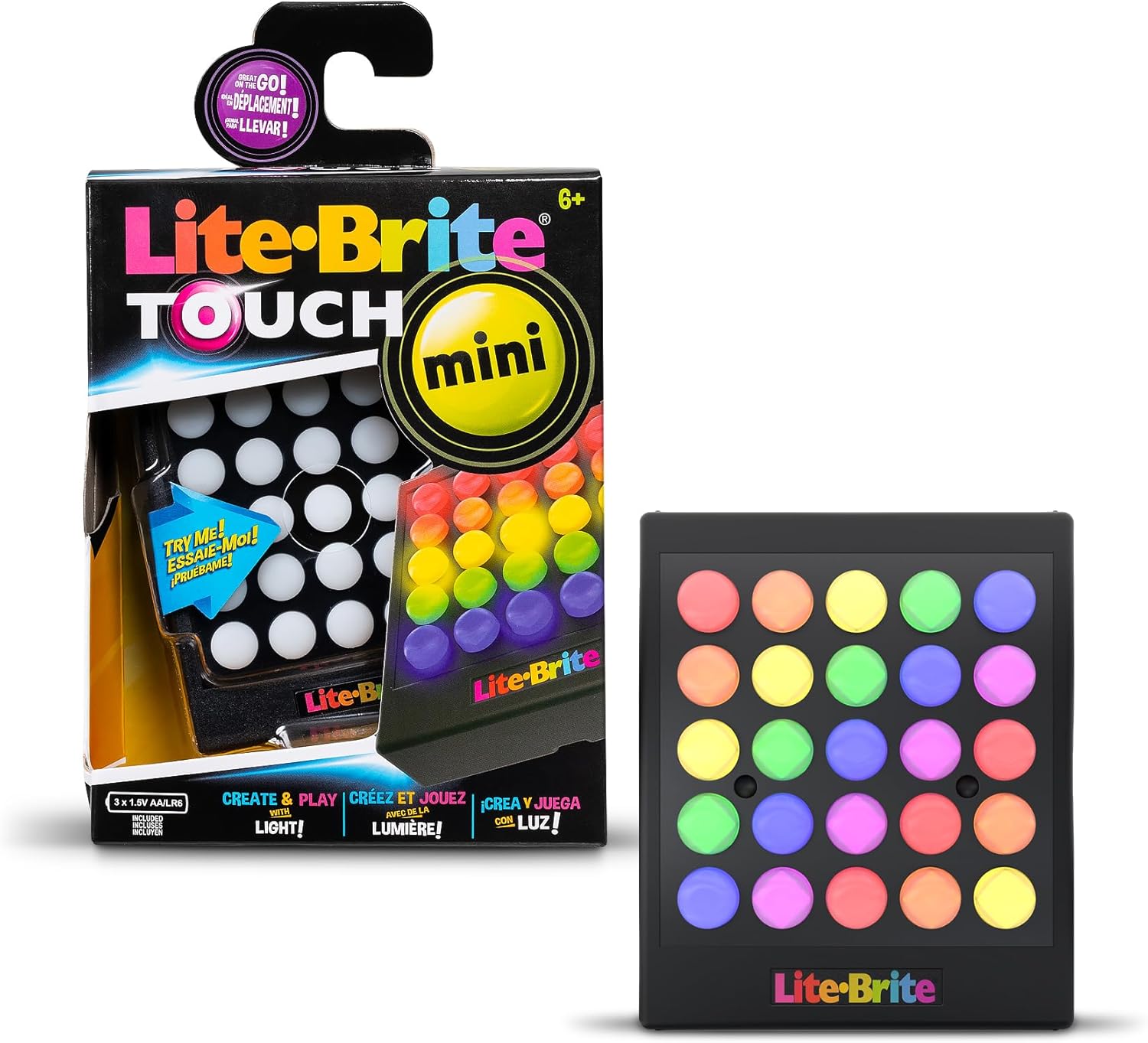 Lite Brite Mini Touch, Create Art with Light, Enhances Creativity, Gift for Girls and Boys...