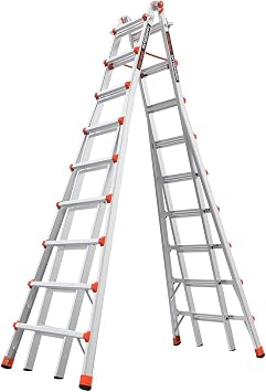 Little Giant Ladders Skyscraper M17, Adjustable Step Ladder, 9–17 Ft, Aluminum, 300 lb... image