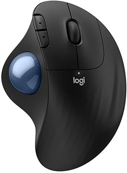 Logitech 910007026 Ergo M575S Wireless Ergonomic Trackball Mouse - Black