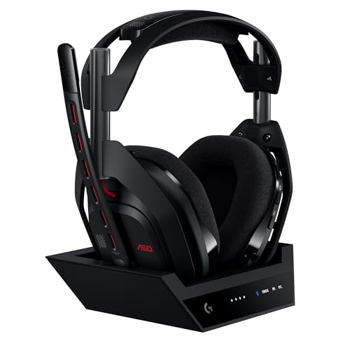 Logitech G Astro A50 Multi-Platform Wireless Gaming Headset + Base Station for PS5/Xbox/PC...