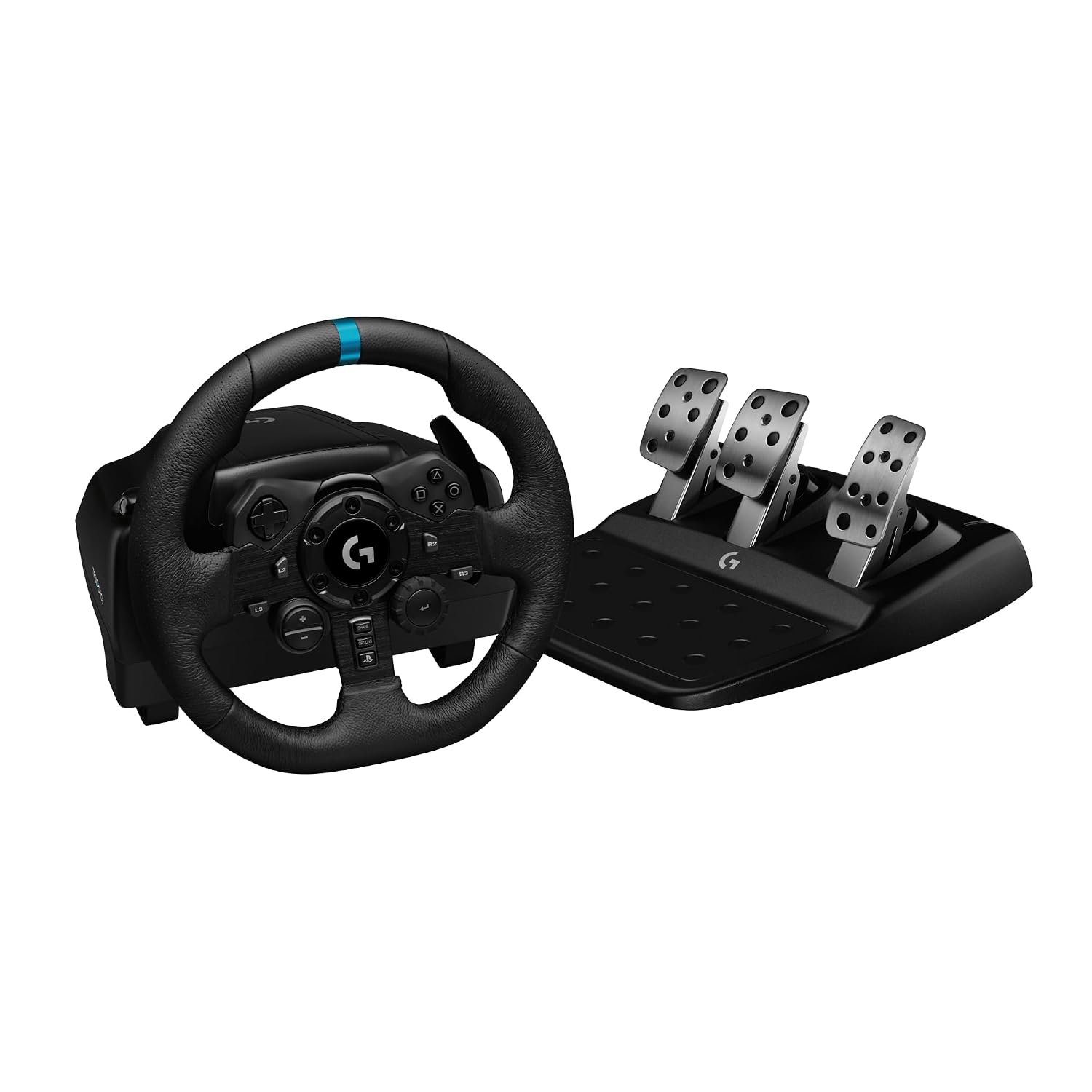 Logitech G923 Racing Wheel and Pedals, TRUEFORCE up to 1000 Hz Force Feedback, Gaming...
