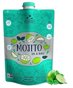 Lt. Blender's Mojito in a Bag - Makes 1/2 Gallon of Frozen Mix - Non-GMO Cocktail Mix for... image