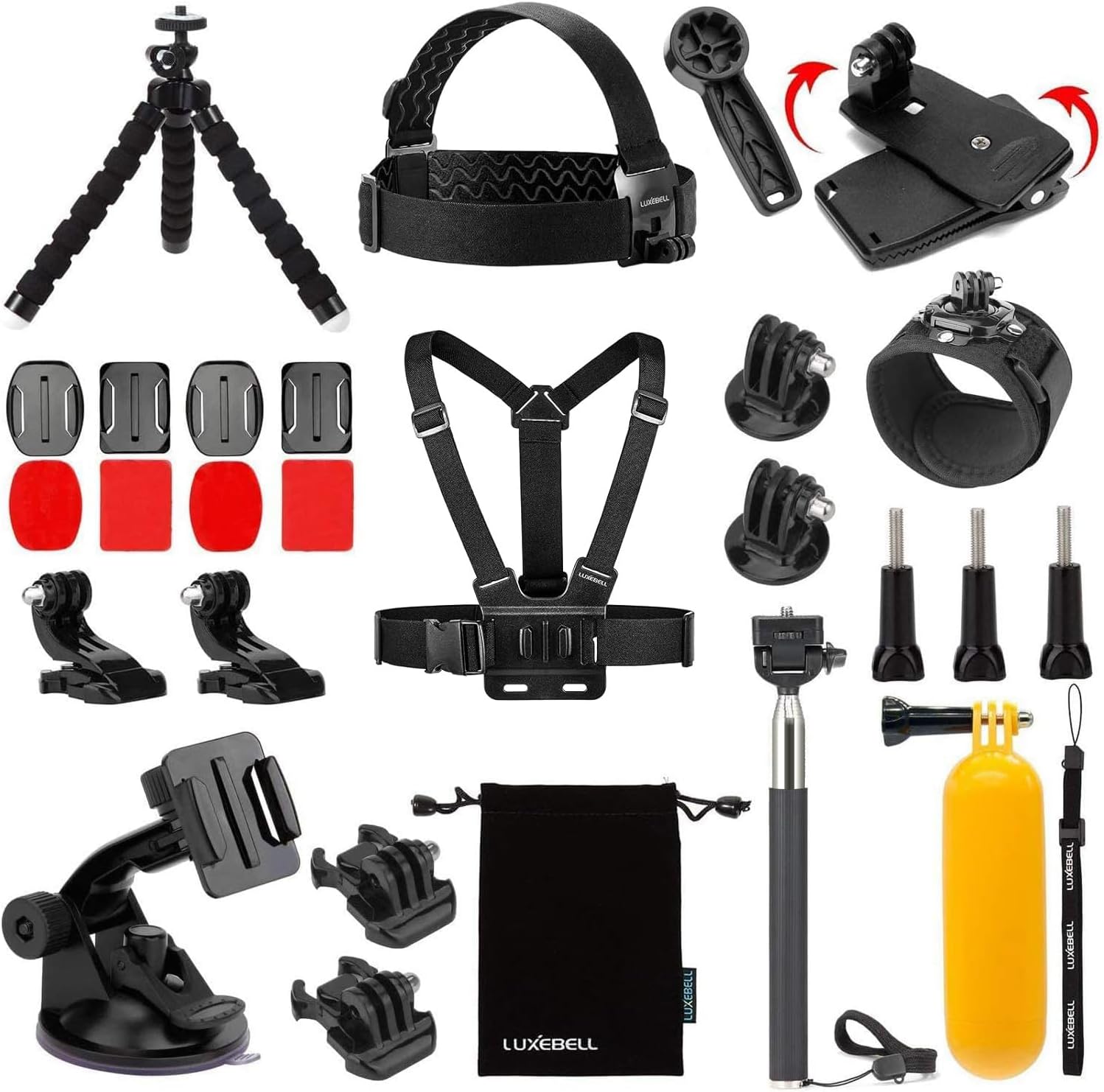Luxebell Accessories Kit for AKASO EK5000 EK7000 4K WiFi Action Camera GoPro Hero 13 12 11...