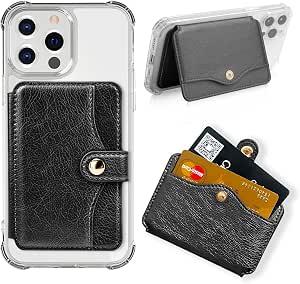 M-Plateau Phone Wallet Stick on, Adhesive Slim Credit Card Holder for cell phone and Phone...