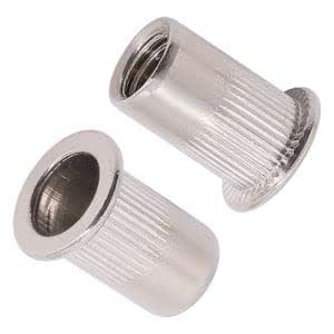 M8-1.25 x 18mm (30 pcs) Rivet Nuts, 304 Stainless Steel 18/8