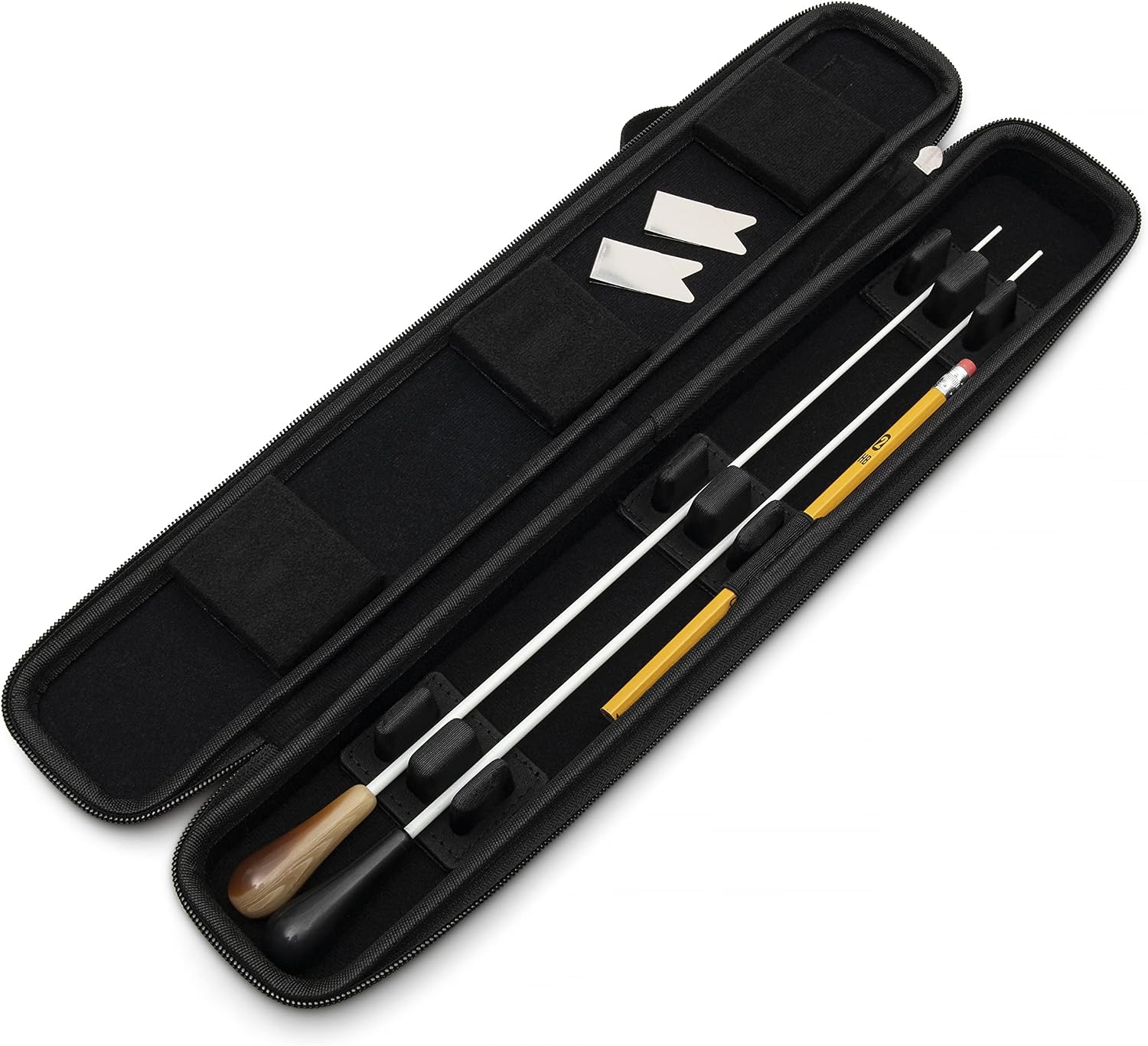 Magerdy Fields Professional Conductor Baton Case - Holds 2 Batons (Up to 16") - Padded...
