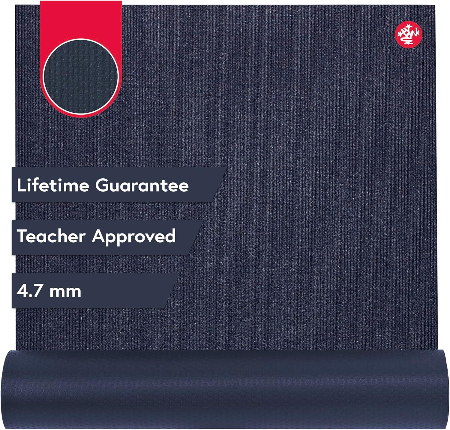 Manduka PROlite Yoga Mat 4.7mm | Lifetime Durability | Hygienic Construction | Teacher Approved