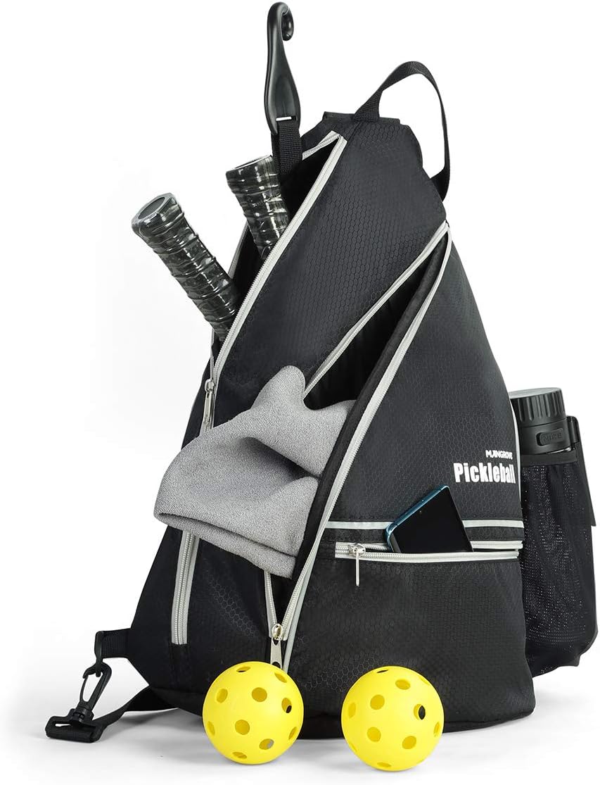 Mangrove Pickleball Bag, Men's & Women's Pickleball Backpack, Adjustable Sling Bag w/Fence...