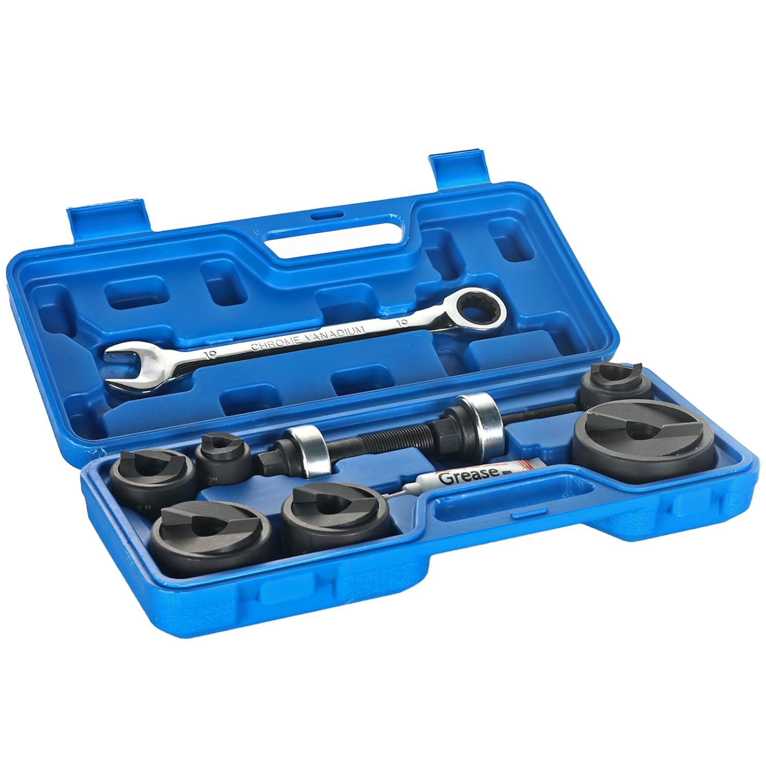Manual Ratchet Knockout Hole Punch Driver Kits with 6 Dies 1/2”, 3/4”, 1”, 1-1/4”...