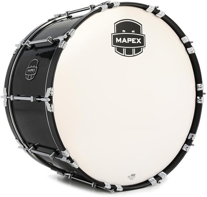 Mapex Quantum Mark II Marching Bass Drum - 14-inch x 26-inch, Gloss Black