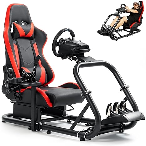 Marada Racing Sim Cockpit with comfortable Seat Fit for Logitech G27 G923 G920,for...