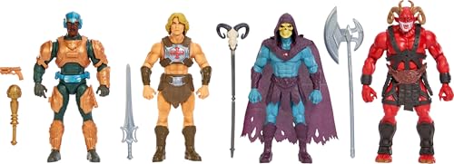 Masters of the Universe Action Figure Toy 4 Pack, 5.5 Inch 2026 Movie Accurate with 1...