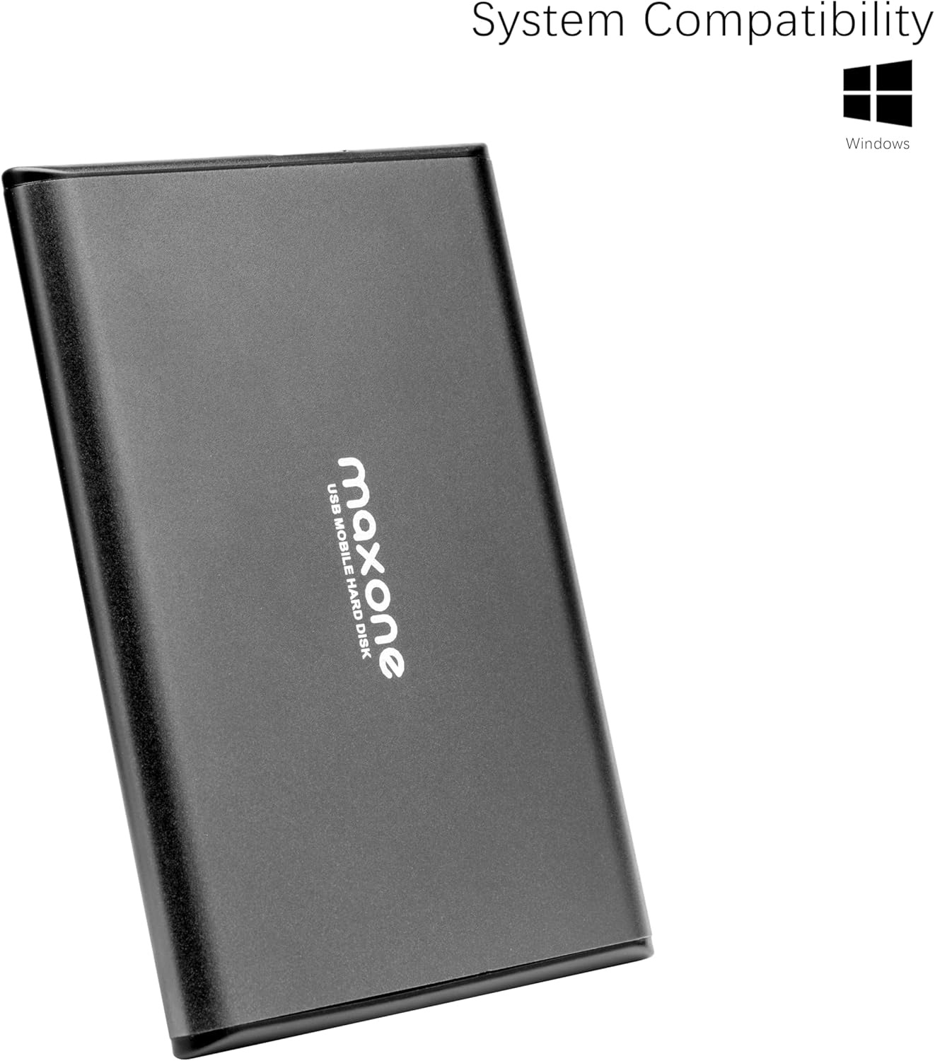 Maxone 500GB Ultra Slim Portable External Hard Drive HDD USB 3.0 Compatible with PC, Laptop...