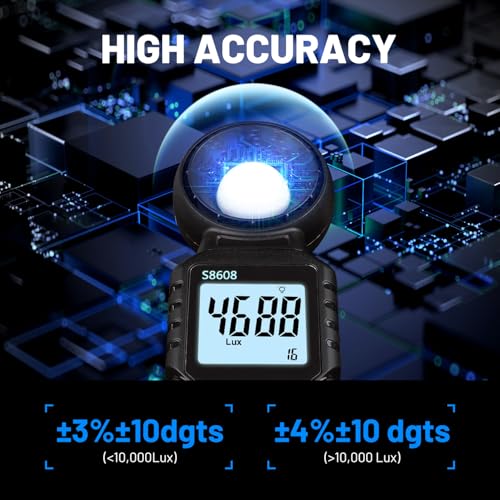 Mcbazel Digital Illuminance Light Meter, Photometer Light Intensity Sense Tester with LCD... image