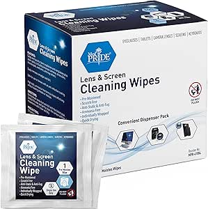 MED PRIDE Anti-Fog Lens and Screen Cleaning Wipes for Eyeglasses, Touch Screens...