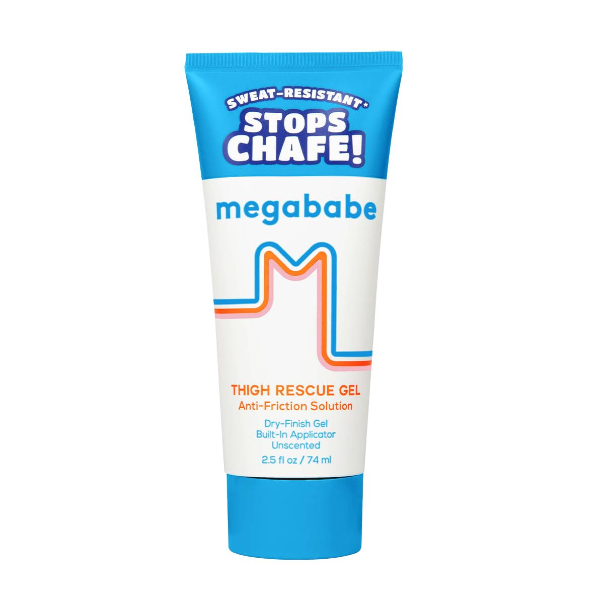 Megababe Thigh Rescue Gel | Clear Anti-Friction Barrier for Chafing | Sweat-Resistant |...