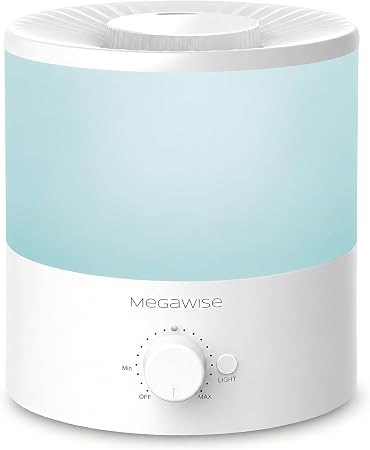 MegaWise Ultrasonic Cool Mist Humidifier SK7620 - 1.5L Capacity, Whisper-Quiet Operation... image