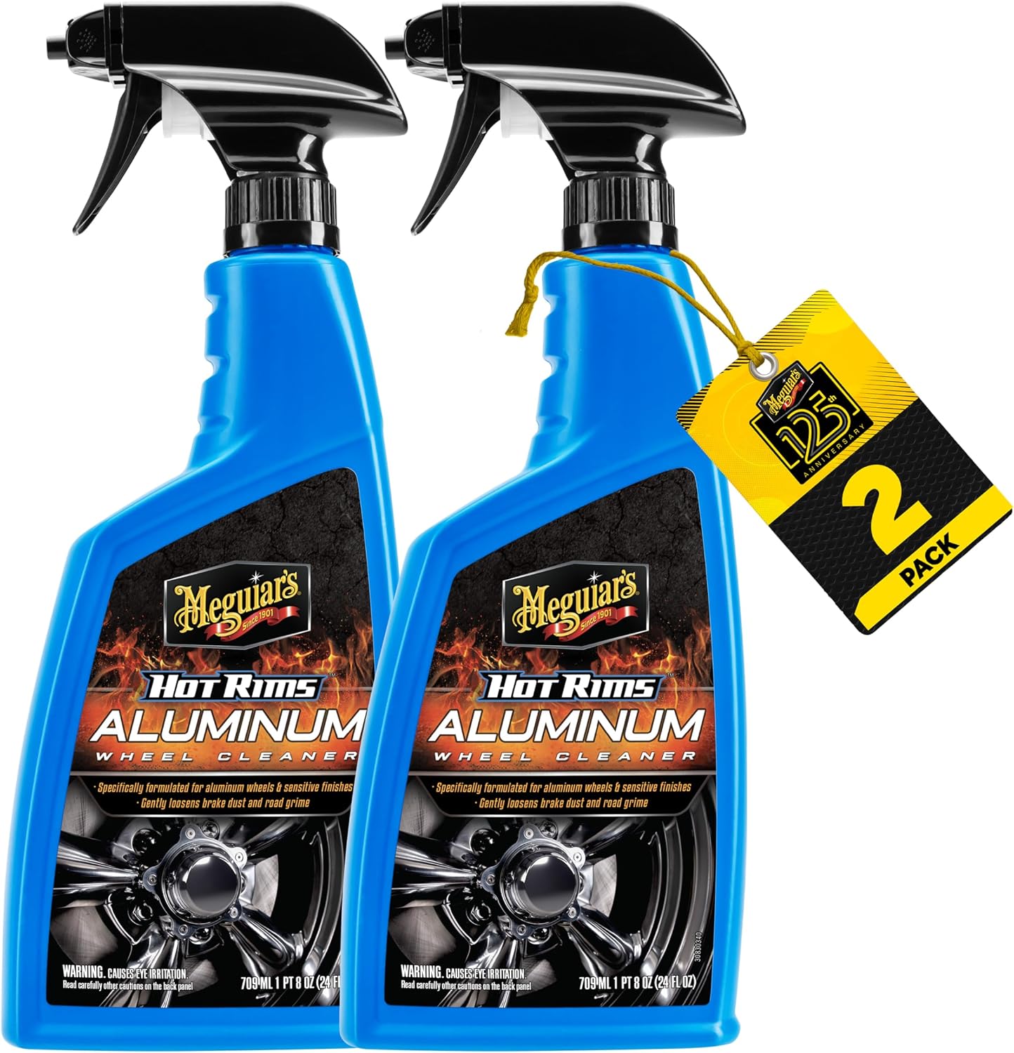 Meguiar's Hot Rims Aluminum Wheel Cleaner, Deep Foaming Rim Cleaner Spray Formulated to...