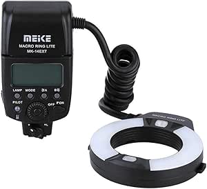 Meike iTTL TTL LED Macro Ring Flash Light for Nikon DSLR Camera, Camera Flash with Hot Shoe...