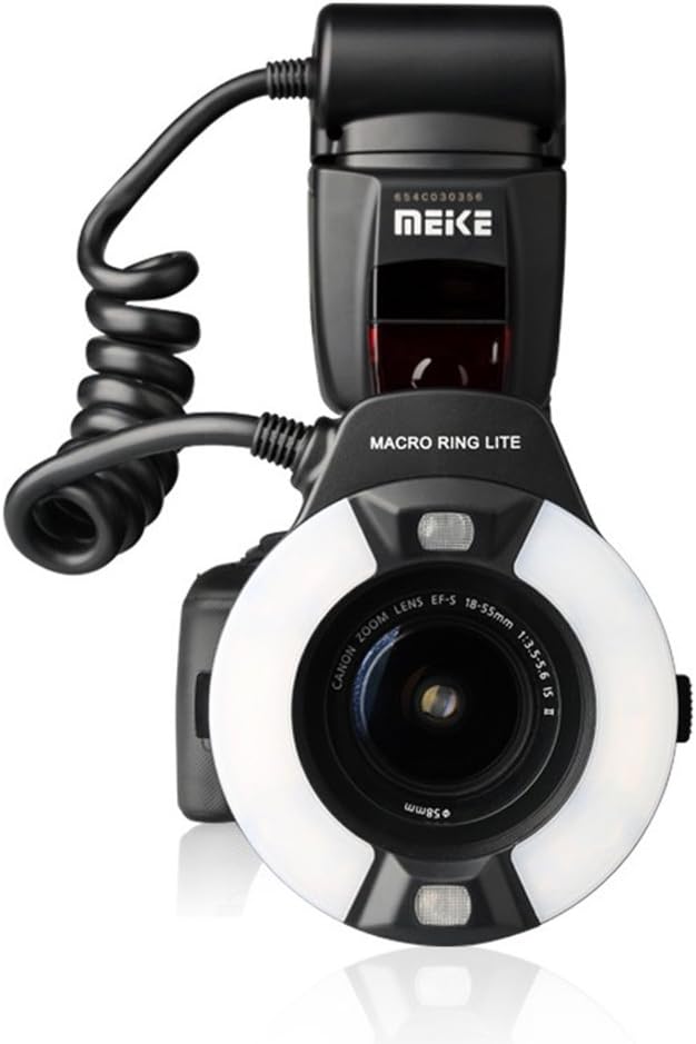 Meike MK-14EXT LED E-TTL Macro Ring Flash For Canon 5D II III 6D 7D 60D 70D 700D SLR Camera...