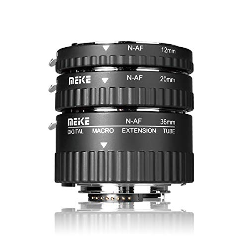 MEIKE N-AF1-A Macro Electronic Mount Auto Foucs Macro Metal Extension Tube Adapter for Nikon...