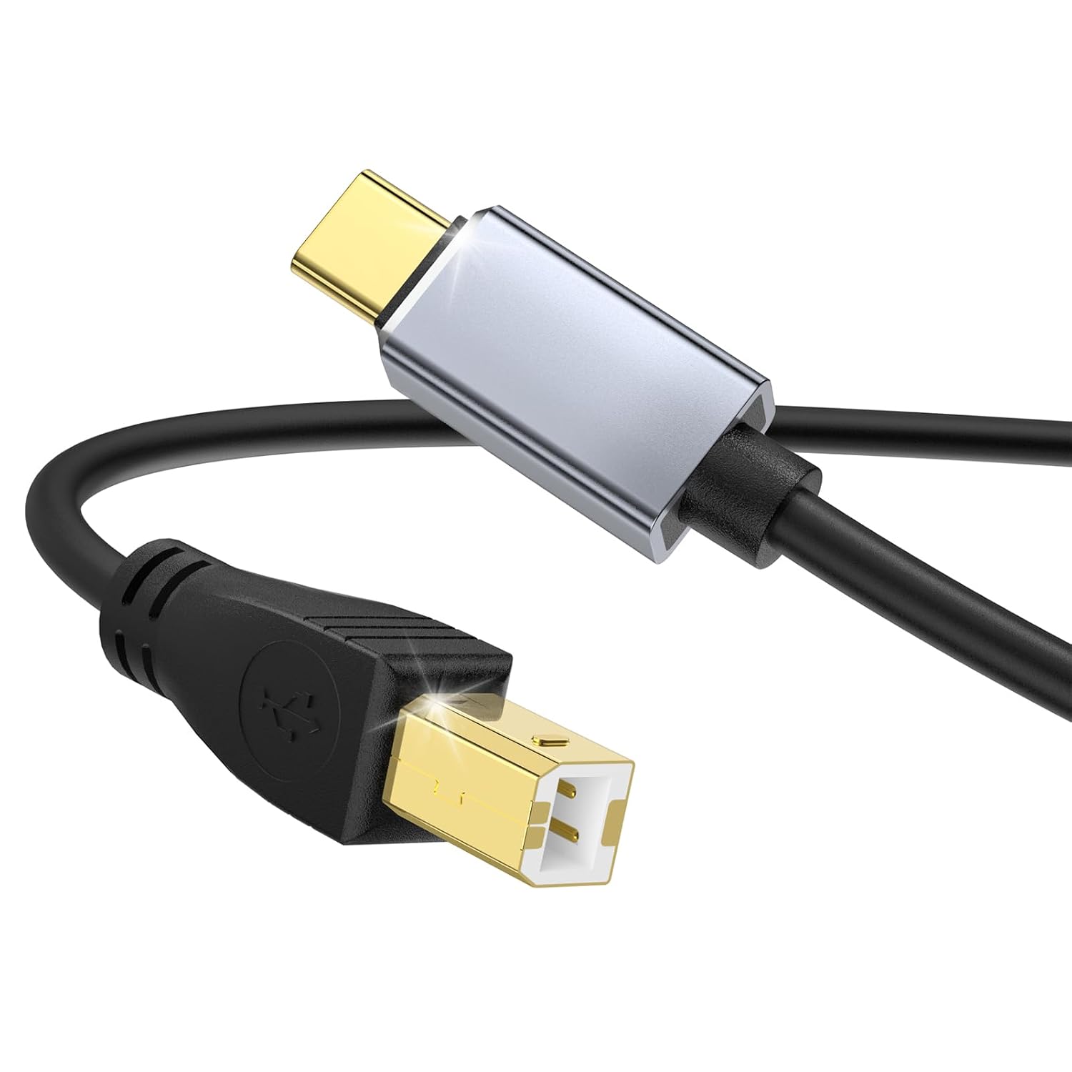 MeloAudio USB C MIDI Cable, Type C to USB 2.0 MIDI Interface Cable for Midi Controller...
