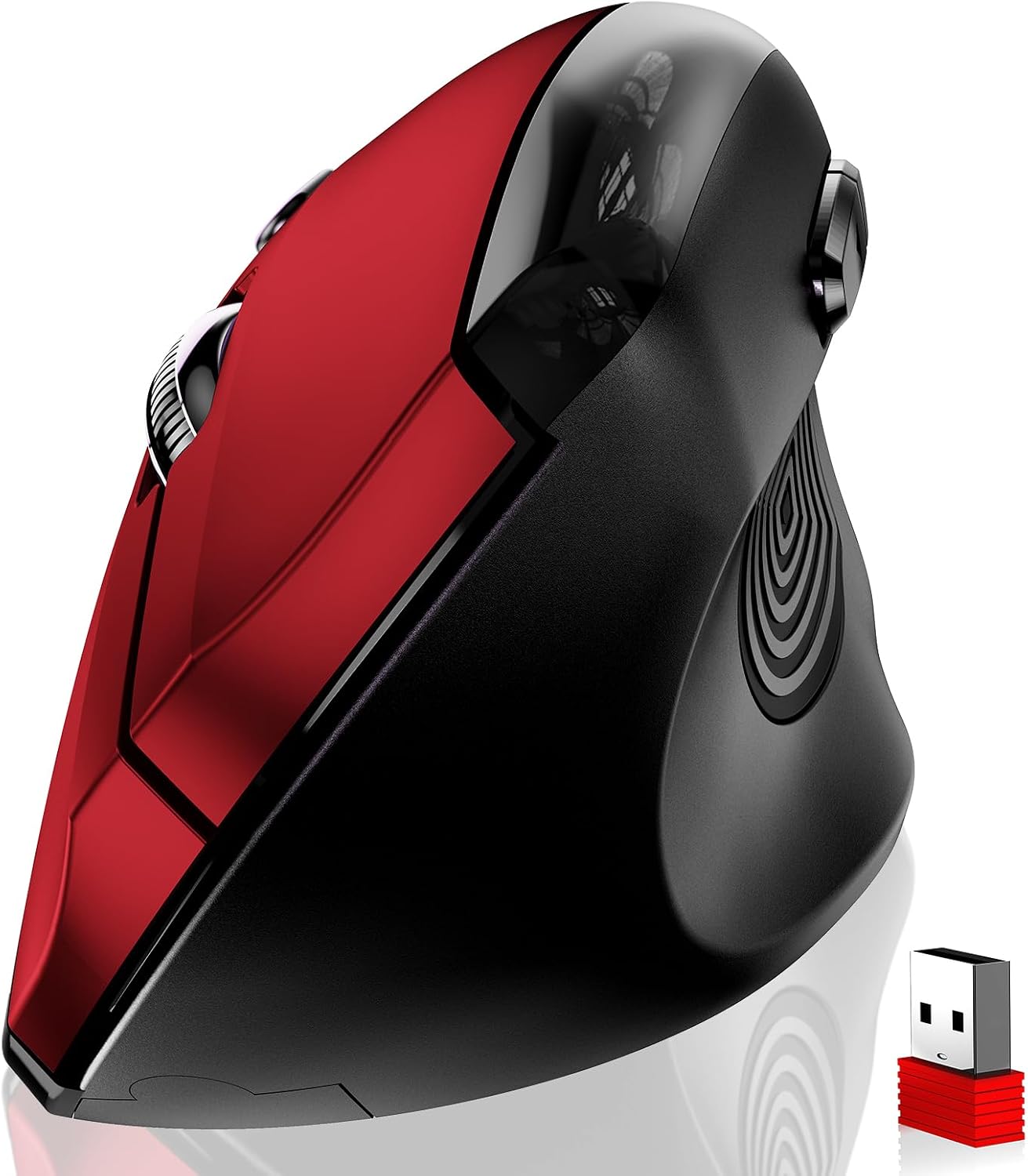 memzuoix Ergonomic Wireless Mouse, 2.4G Optical Cordless, 800/1200/1600 DPI, Vertical...