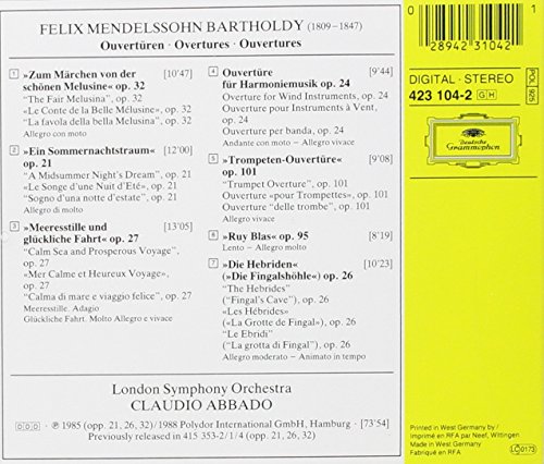 Mendelssohn: Overtures image