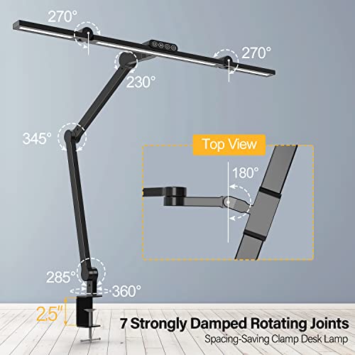 Micomlan Led Desk Lamp with Clamp, Architect Desk Lamp for Home Office with Atmosphere... image