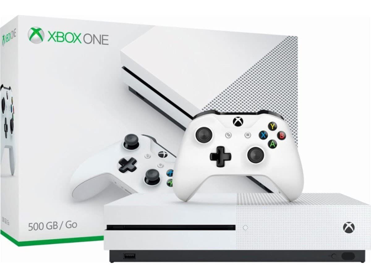 Microsoft - Xbox One S 500GB Console - White - ZQ9-00028 (Renewed) image
