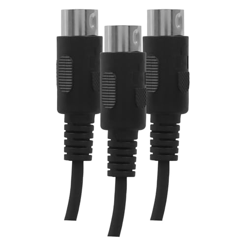 MIDI Cable, 3FT Male to Male 5-Pin MIDI Cable for MIDI Keyboard, Electronic Piano...