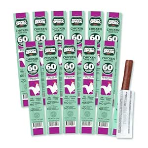 Mighty Spark Chicken Snack Sticks - Teriyaki - 6g of Protein, No Antibiotics, No Hormones...