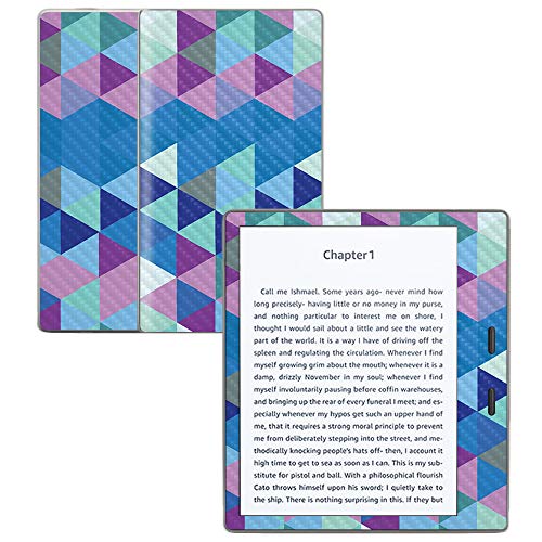 MightySkins Carbon Fiber Skin for Amazon Kindle Oasis 7" (9th Gen) - Purple Kaleidoscope |...