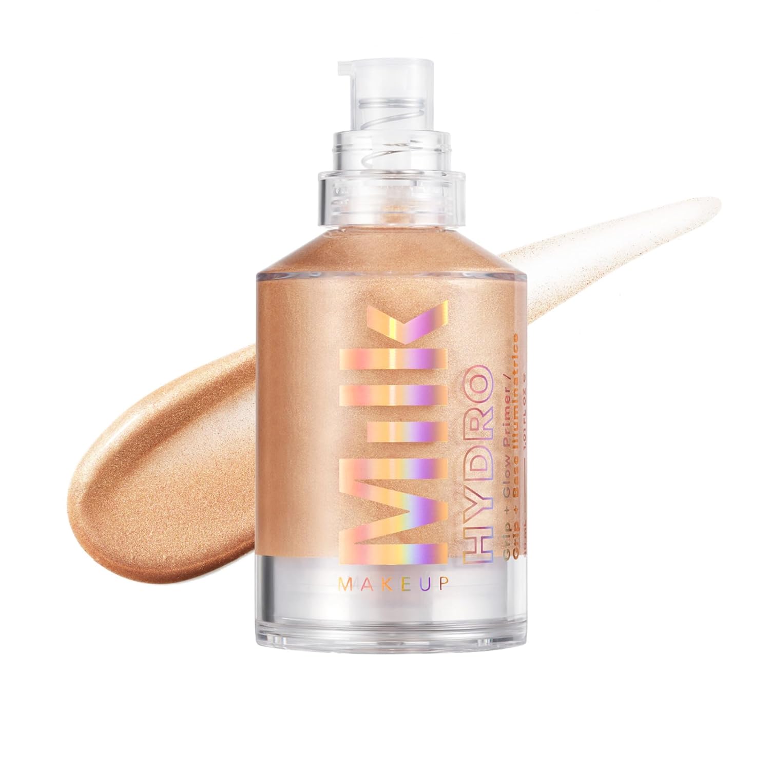 Milk Makeup Hydro Grip + Glow Primer with Hyaluronic Acid – Illuminating Face Primer Grips...