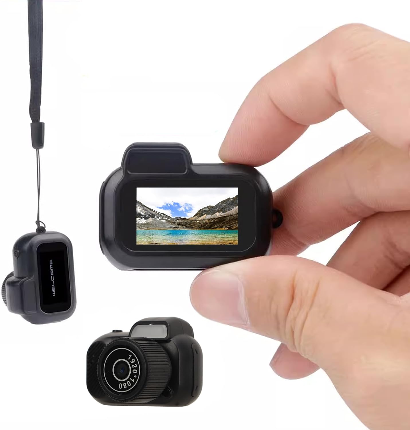 Mini Keychain Camera, 1080P 2MP Mini Thumb Sized Camera Keychain, Micro Video Camera...
