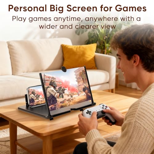 Mobile Phone Magnifier Screen,2026 New 3D HD Magnifier Projector Screen Enlarger for... image