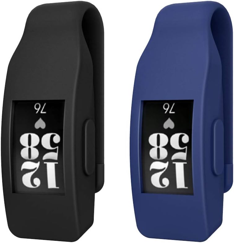MoKo 2-Pack Clip Holder Compatible With Fitbit Inspire/Inspire HR - Soft Silicone Clip Clasp...
