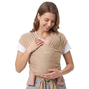 Momcozy Baby Wrap Carrier - Easy to Wear Infant Carrier Slings, Lightweight Hands Free Baby...