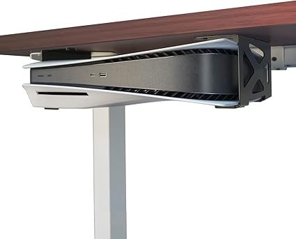 Monzlteck Under Desk Holder for PS5/PS5 Slim/Pro,Stealth Mount Compaitble with PlayStation 5...