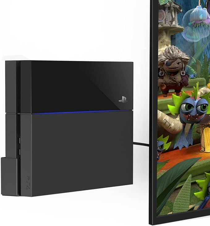Monzlteck Wall Mount for PS4 Original(Old Model),Near or Behind TV, Space Saving