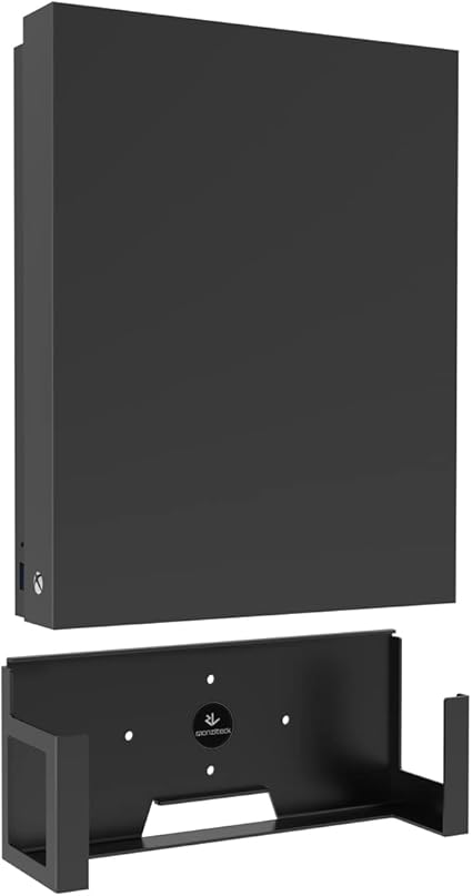Monzlteck Wall Mount for Xbox One X (Not Fit for One Original),All Metal Vertical Hanging...