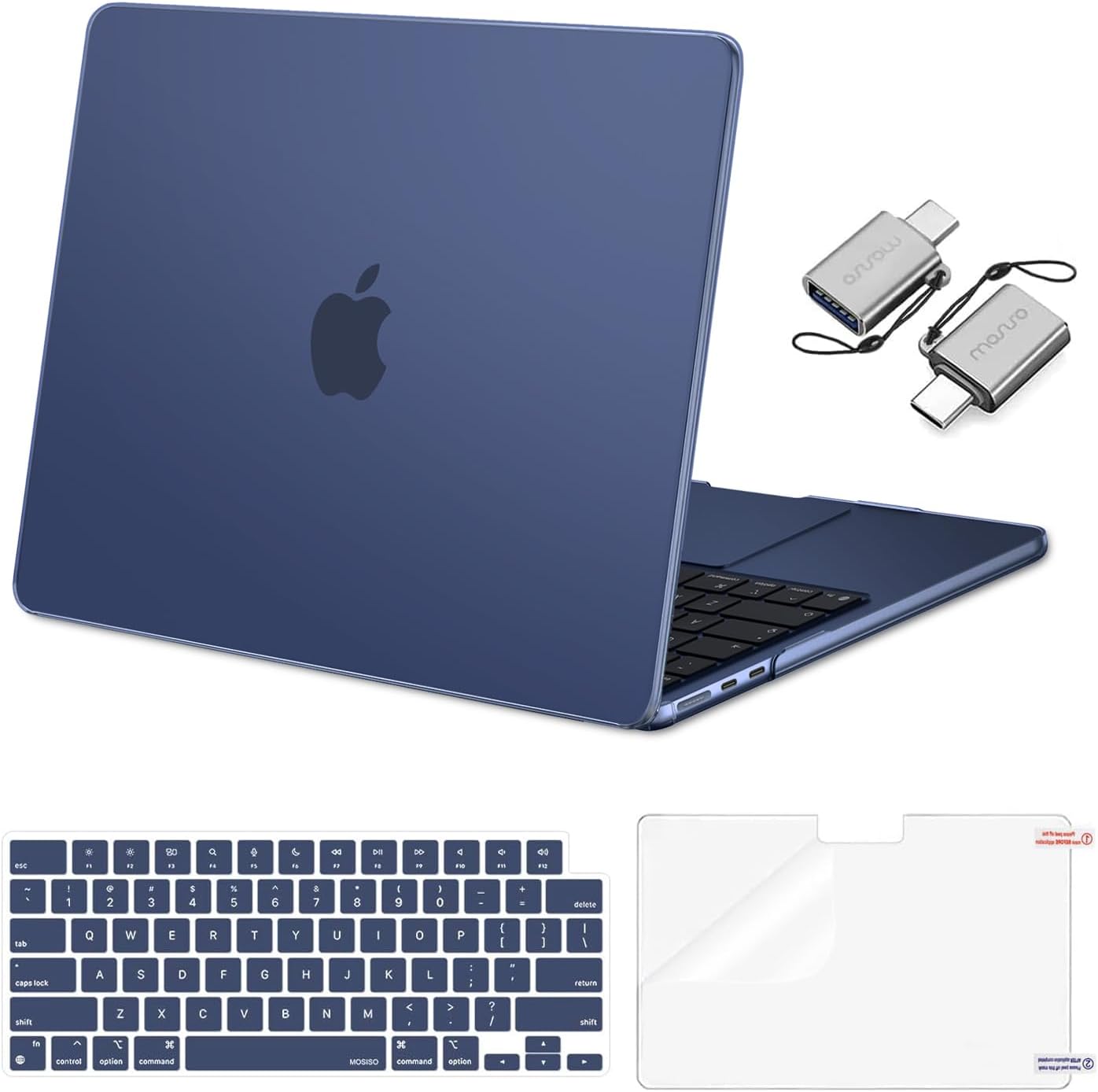 MOSISO Compatible with MacBook Air 13 inch Case M5 2026 M4 2025 M3 M2 2024-2022 A3449 A3240...