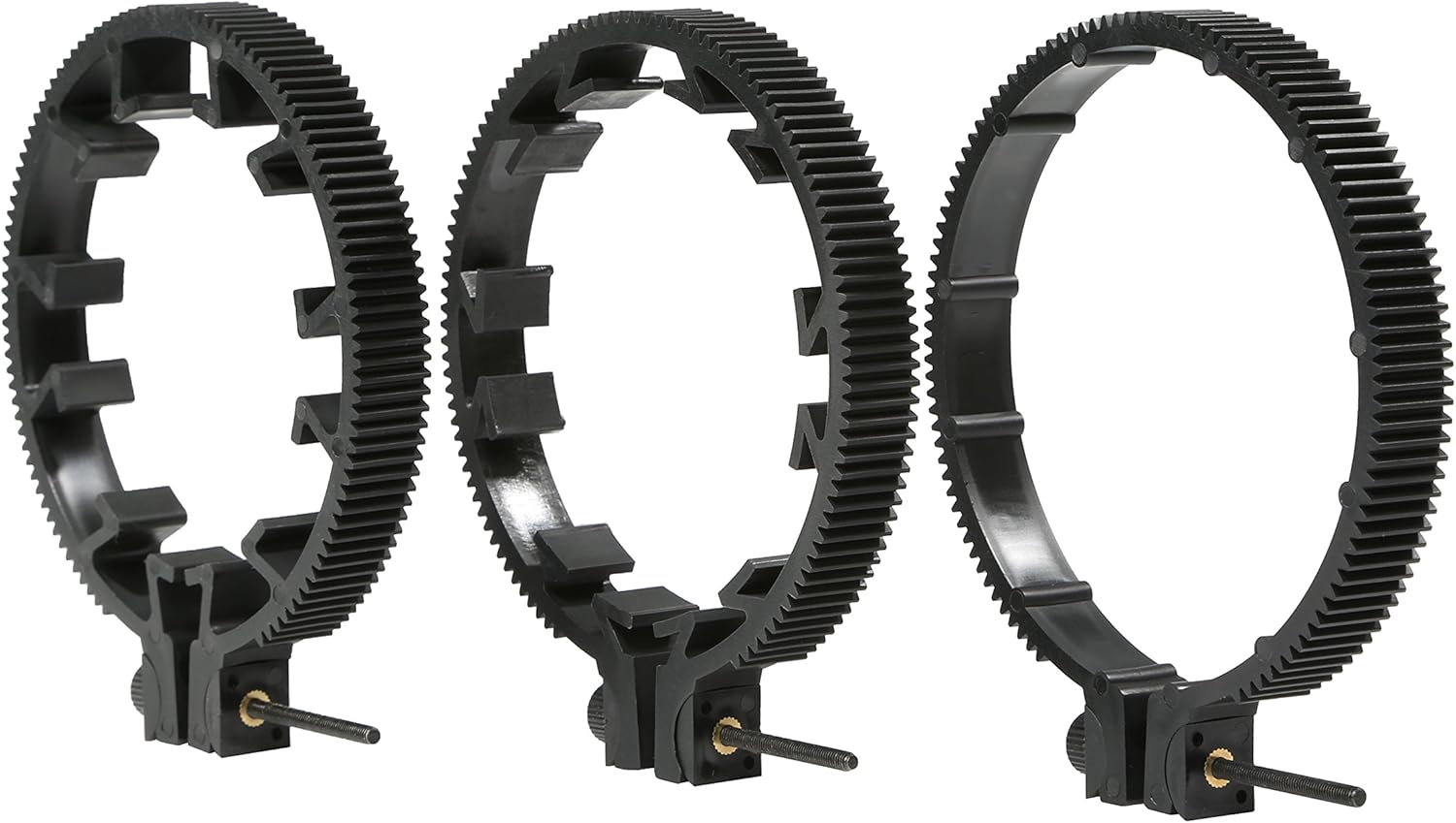 Movo FR3 Adjustable Follow Focus Ring Set of 3 with 65mm, 75mm and 85mm Lens Gear Rings...