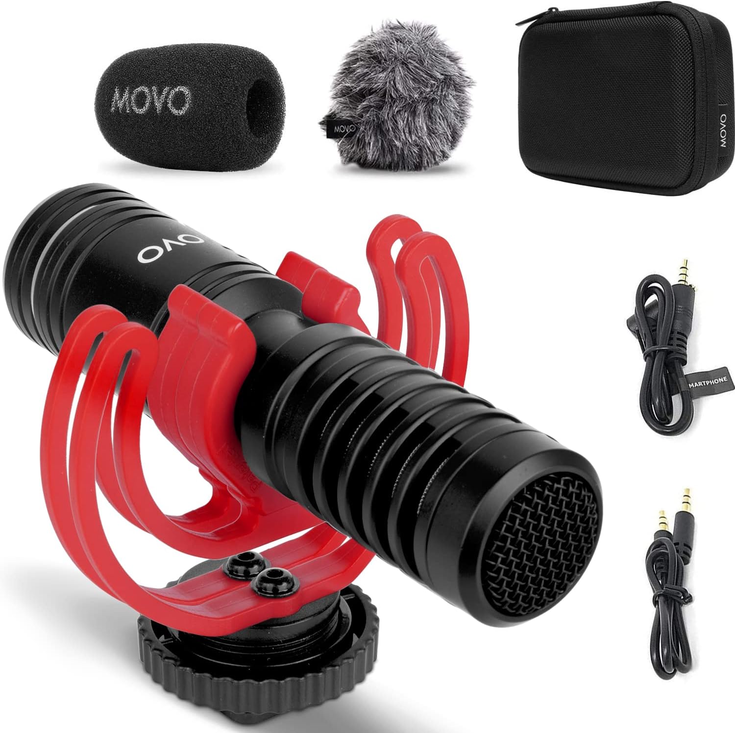Movo VXR10-PRO Professional Video Microphone for Camera with Rycote Lyre Shock Mount...