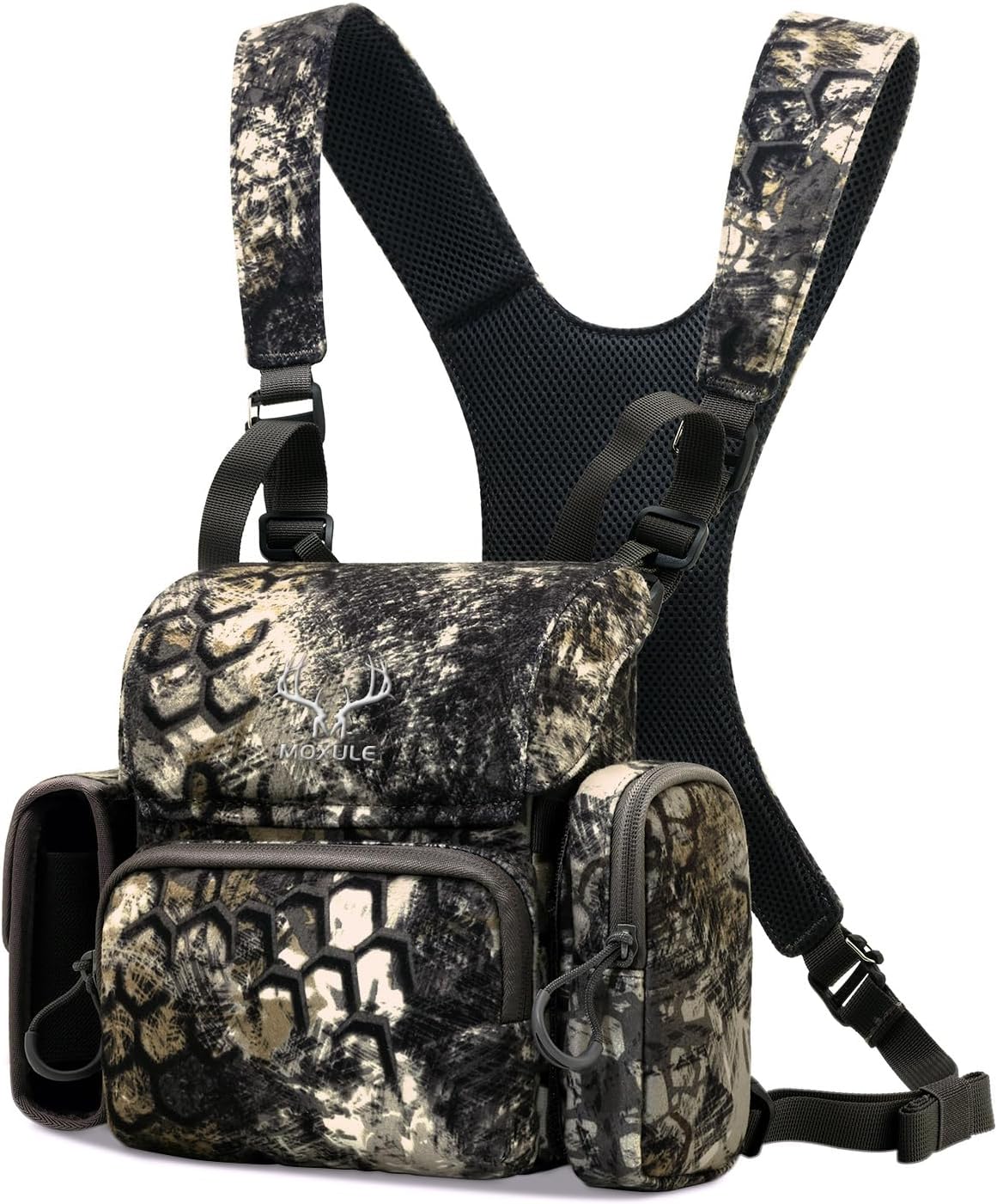 MOXULE Binocular Harness Chest Pack: Waterproof Bino Case with Rangefinder Pocket for...