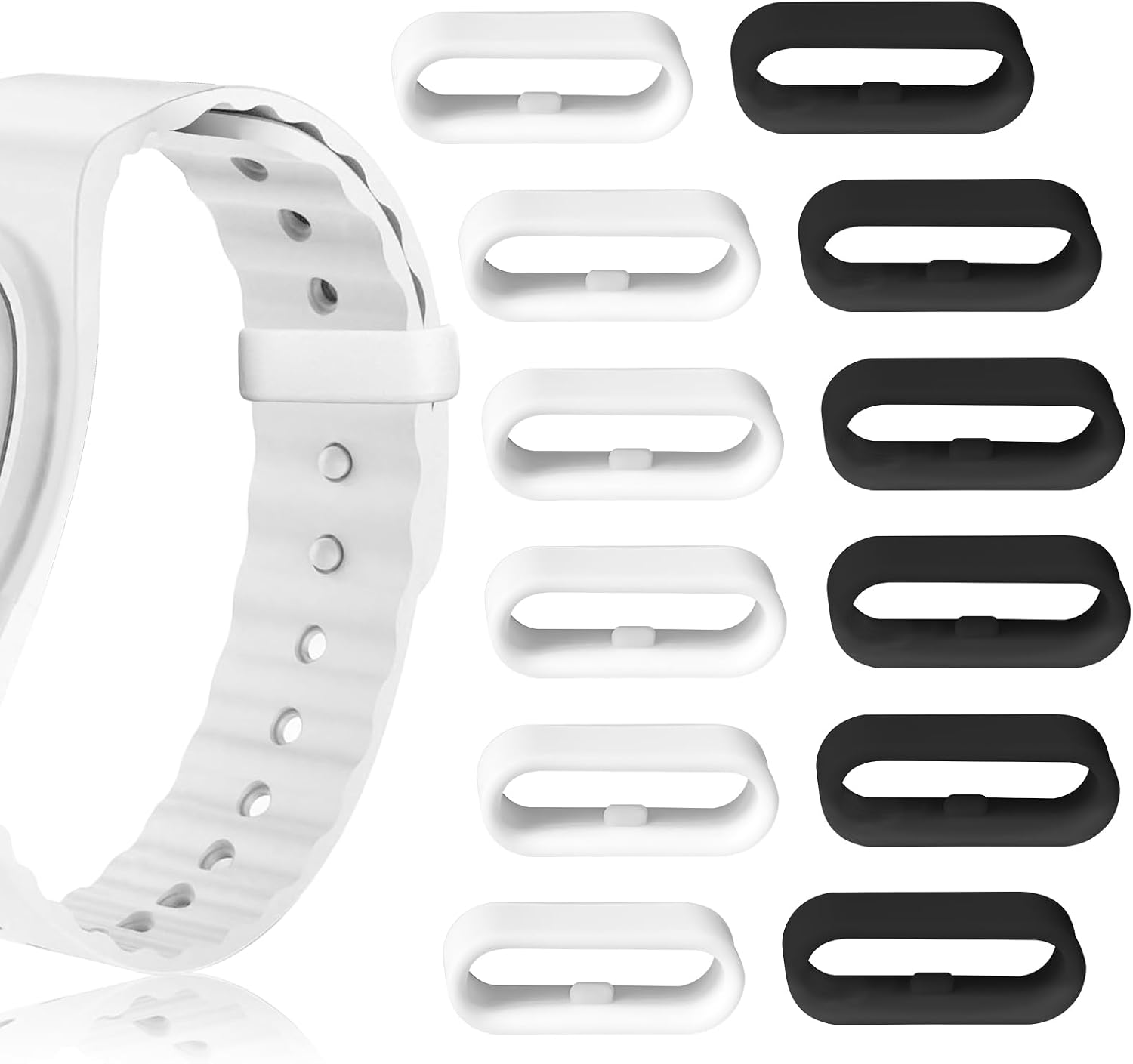 Multi-Color Band Keeper, Magic band locks, Silicone Fastener Rings Security...